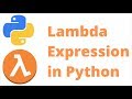 Python Lambda Expressions (Anonymous Functions) | Python Tutorial for Beginners [Full Tutorial]