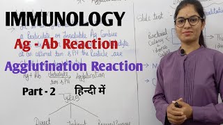 Ag-Ab Reaction part-2 || Agglutination Reaction || Immunology || By Manisha ma'am