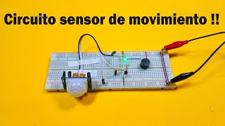 Circuito sensor de movimiento con PIR, con pocos componentes | Electrónica básica