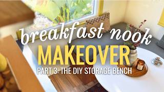 My First Furniture Build! ✨ Renter-Friendly Breakfast Nook Makeover pt. 3