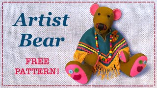 Artist Bear || FREE PATTERN || Full Tutorial with Lisa Pay