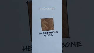 how to draw herringbone pattern | quick render | interior design