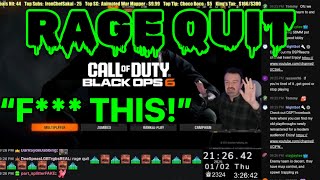 DSP RAGE QUIT! DSP Ends Stream RAGE QUITTING Black Ops 6! 😂😂😂🧂🧂🧂