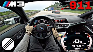 BMW M3 G80 XDrive 720HP STAGE 1+ INFINITAS TEST DRIVE ON GERMAN AUTOBAHN🏎