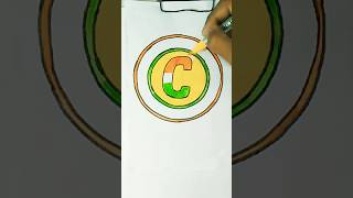 I Made the Flag of India With 3d letter c #shorts #reverse