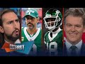 Did Rodgers cross the line calling out Mike Williams after the Jets' loss? | FIRST THINGS FIRST