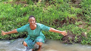 A traditional village shower