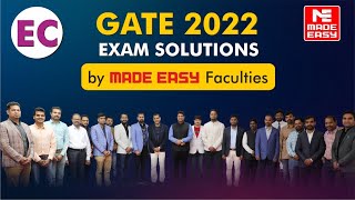 GATE 2022 | LIVE Exam Solutions | Electronics \u0026 Communication Engg.| EC | By MADE EASY Faculty Panel