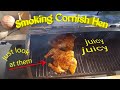 How to smoke Cornish hen...grilled and juicy