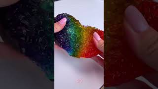 ASMR 🌈💎 Rainbow Silica Sand slime from Korea 🇰🇷❤️