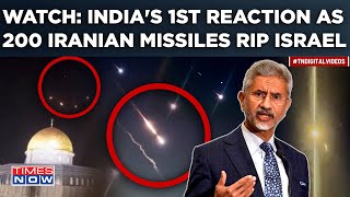Iran Attacks Israel: India's 1st Reaction As 200 Drones, Missiles Blast Tel Aviv, Jerusalem | Watch