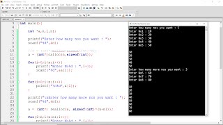 Dynamic Memory Allocation using malloc(), calloc(), realloc() - Practical Demonstrations