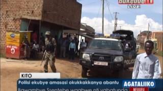 Poliisi ekubye amasasi okukkakkanya abantu