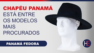 Chapéu Panamá Fedora Preto