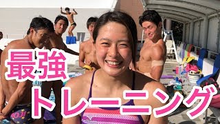 美女スイマーが教える！？一瞬で６パックになるトレーニング編