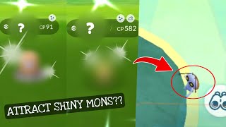 Mysterious Pokemon attract Shiny Pokemon..