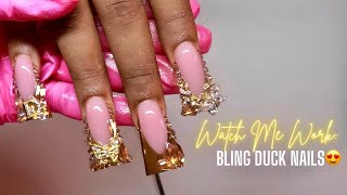 Bling Duck Nails | Start to Finish ♡