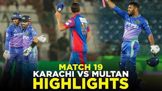 PSL 9 | Full Highlights | Karachi Kings vs Multan Sultans | Match 19 | M2A1A