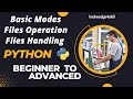 5.1 Basic Modes of Python File Operation | Python Files Handling | knowledge4skill