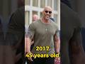 DWAYNE JOHNSON FROM 2002 TO 2023 😢 #shorts