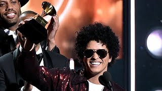 Bruno Mars SWEEPS Huge Categories At 2018 Grammys