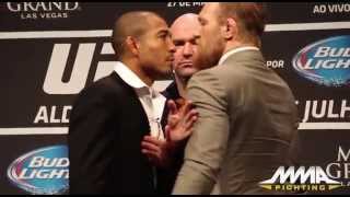 UFC 189: Jose Aldo vs. Conor McGregor Staredown