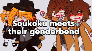 Soukoku meets their genderbend! || BSD || SOUKOKU || FIRST VIDEO😱 || riko  !!