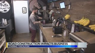 Road construction forces Tuscaloosa business to close