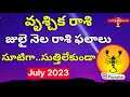 Vruschika Rasi July 2023 Telugu|July Rasi Phalalu 2023|Rasi Phalithalu|Scorpio Horoscope |Gurubrahma