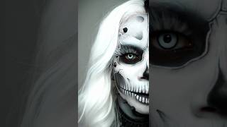 CREEPY 😱 or COOL? 🤩 Skull Makeup Tutorial 💀