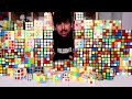 solving 100 rubik cubes