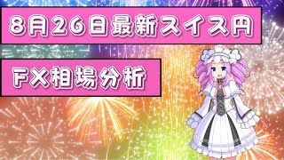 【8月26日最新】年間10000pips以上稼いだ手法でスイス円4時間足チャート分析【FX】【四国めたん】