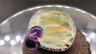 boroccus 3D galaxy nebula pattern borosilicate glass pendant