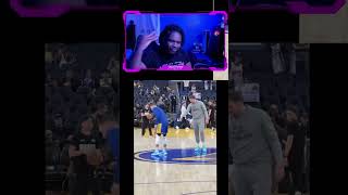 Lakers Fan Reacts To Steph Curry and Luka Doncic half court shooting contest #shorts