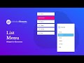 List Menu Widget for Elementor