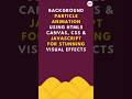 🌌✨ Create a Background Particle Animation in 60 Seconds! ⏱️ (HTML, CSS, JavaScript) #shorts