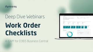 Work Order Checklists - EAM for Microsoft Business Central