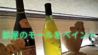 部屋のモール部塗装