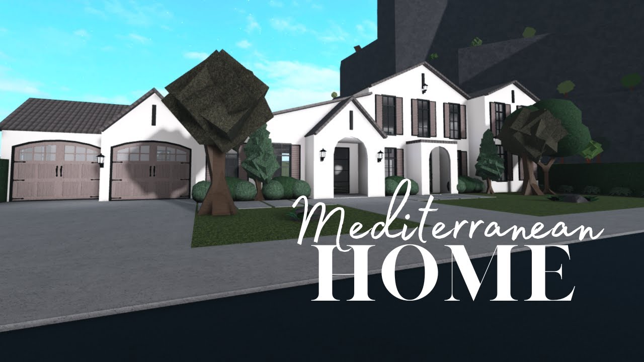 Bloxburg | Mediterranean Home | No Large Plot | Exterior Only | House ...