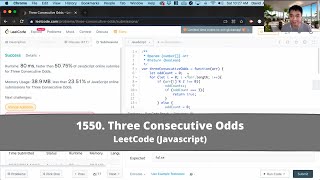 How to Solve "1550 Three Consecutive Odds" on LeetCode? - Javascript