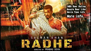 The Trailer of Radhe 2021| Salman Khan Films | Users Rating | Released in 2021 | Prabhu Dava Movie