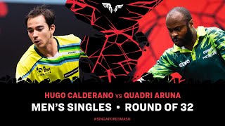 Hugo Calderano vs Quadri Aruna | MS R32 | Singapore Smash 2025