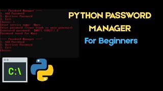 Creating a Python Password Manager (For Beginners - Less than 60 lines of code)