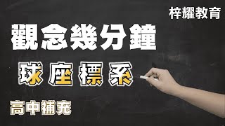 【觀念幾分鐘】高中補充 球座標系