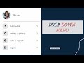 How to make drop down menu using HTML, CSS & JavaScript | User Account Toggle Menu HTML CSS