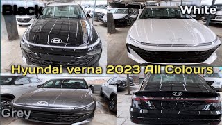 Hyundai Verna 2023 | Verna 2023 New Model All Colours | 2023 Verna Facelift All Colours Black, Grey