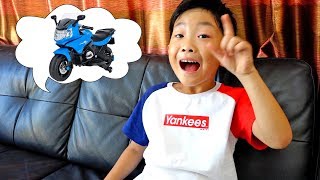 Car Toy for Kids Unboxing Power Wheels Bike Assembly & Test Drive
