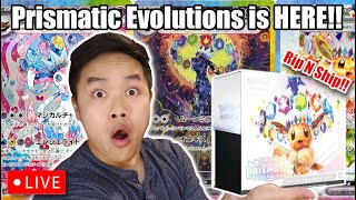 🔴 LIVE - MEMBER'S GIVEAWAYS - PRISMATIC EVOLUTIONS - COLLECT 151 CHINESE - DUCKY/WHEEL - Q\u0026A - HYPE!