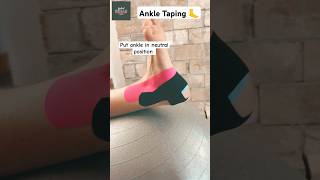 Try this!! Kinesiology Taping technique for ankle pain relief! 💯🔥#athlete #foot #anklepain