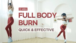 5 MIN STANDING FULL BODY WORKOUT (No Jumping ) Burn Lots Of Calories At Home l K-POP IDOL BODY SHAPE
